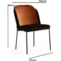 Scaun Trendy DR 147 Black/Red Tile 86x55x54cm GTR006936 2pcs imaginea #2 — magazin online Desire.md