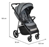 Carucior Cangaroo Ace Frost Gray imaginea #7 — magazin online Desire.md