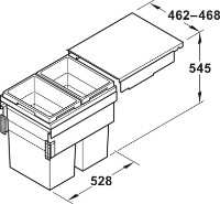 Coș de gunoi Hailo Euro Cargo 500 38/38 (3619531) imaginea #3 — magazin online Desire.md