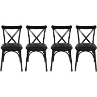 Scaun Trendy Ekol 1331 Black 84x42x42cm GTR006777 4pcs imaginea #1 — magazin online Desire.md