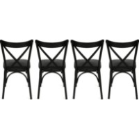 Scaun Trendy Ekol 1331 Black 84x42x42cm GTR006777 4pcs imaginea #2 — magazin online Desire.md