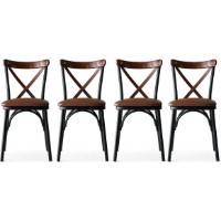 Scaun Trendy Ekol 1332 Brown/Black 84x42x42cm GTR006740 4pcs imaginea #1 — magazin online Desire.md