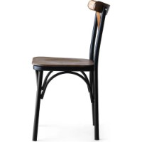 Комплект для столовой Trendy Ekol 261 Walnut/Black 84x42x41cm GTR006733 4pcs фото №5 — интернет-магазин Desire.md