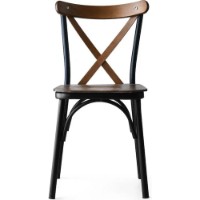 Комплект для столовой Trendy Ekol 261 Walnut/Black 84x42x41cm GTR006733 4pcs фото №2 — интернет-магазин Desire.md