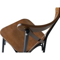 Комплект для столовой Trendy Ekol 261 Walnut/Black 84x42x41cm GTR006733 4pcs фото №3 — интернет-магазин Desire.md