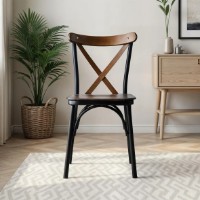 Комплект для столовой Trendy Ekol 261 Walnut/Black 84x42x41cm GTR006733 4pcs фото №4 — интернет-магазин Desire.md