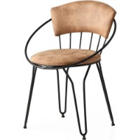 Scaun Trendy Istanbul 268 Black/Beige 76.5x60x50cm GTR006763 2pcs imaginea #3 — magazin online Desire.md