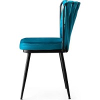 Scaun Trendy Kusakli 228 Black/Blue 82x43x43cm GTR006744 2pcs imaginea #5 — magazin online Desire.md