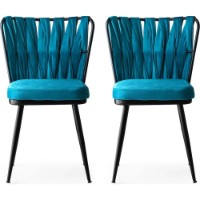 Scaun Trendy Kusakli 228 Black/Blue 82x43x43cm GTR006744 2pcs imaginea #1 — magazin online Desire.md