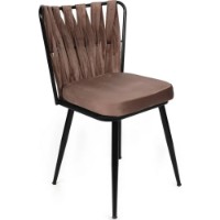 Scaun Trendy Kusakli 233 Black/Light Brown 82x43x43cm GTR006836 4pcs imaginea #5 — magazin online Desire.md
