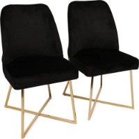 Scaun Trendy Madrid 911 Black/Grey/Gold 87x48x48cm GTR006764 2pcs