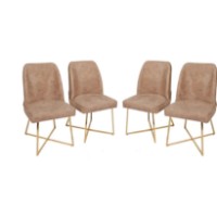 Scaun Trendy Madrid 913 Light Brown/Beige/Gold 87x48x43cm GTR006779 4pcs imaginea #1 — magazin online Desire.md