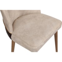 Комплект для столовой Trendy Nova 071 Cream/Black/Walnut 90x49x43cm GTR006767 2pcs фото №7 — интернет-магазин Desire.md