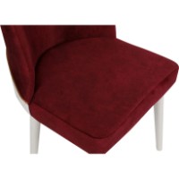 Комплект для столовой Trendy Nova 081 Burgundy Red/White 90x49x43cm GTR006768 2pcs фото №6 — интернет-магазин Desire.md