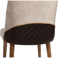 Scaun Trendy Nova 071 Cream/Dark Brown/Walnut 90x49x43cm GTR006781 4pcs imaginea #9 — magazin online Desire.md