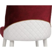 Scaun Trendy Nova 081 Burgundy Red/White 90x49x43cm GTR006782 4pcs imaginea #2 — magazin online Desire.md