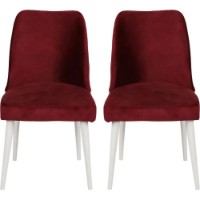 Scaun Trendy Nova 081 Burgundy Red/White 90x49x43cm GTR006782 4pcs imaginea #3 — magazin online Desire.md