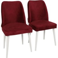 Scaun Trendy Nova 081 Burgundy Red/White 90x49x43cm GTR006782 4pcs imaginea #4 — magazin online Desire.md