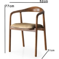 Scaun Trendy PA 023 Walnut/Light Brown 77x52x51cm GTR006929 imaginea #2 — magazin online Desire.md
