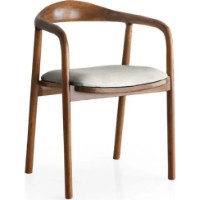 Scaun Trendy PA 027 Walnut/Light Grey 77x52x51cm GTR006930 imaginea #2 — magazin online Desire.md