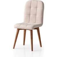 Scaun Trendy Retro 708 Cream/Walnut 88x51x41cm GTR005812 2pcs imaginea #2 — magazin online Desire.md