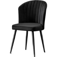 Scaun Trendy Rubi Black 85x52x42cm GTR005805 2pcs imaginea #3 — magazin online Desire.md