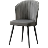 Scaun Trendy Rubi Grey/Black 85x52x42cm GTR005808 2pcs imaginea #4 — magazin online Desire.md