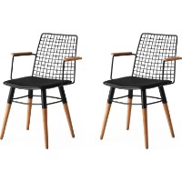 Scaun Trendy Trend 270 Black/Walnut 82x43x39cm GTR006771 2pcs