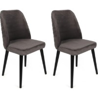 Scaun Trendy Tutku 301 Anthracit/Black 90x50x49cm GTR006912 2pcs imaginea #1 — magazin online Desire.md