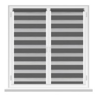 Rolete textile Msrolls Day Night Madrid B/O 729 Anthracite 0.95x1.70m imaginea #2 — magazin online Desire.md