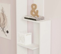 Etajeră Trendy Bagheta White 160x19.6x50cm GTR000510 imaginea #3 — magazin online Desire.md