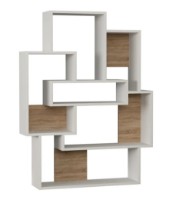 Etajeră Trendy Barce White/Oak 132x101x22cm GTR000396 imaginea #2 — magazin online Desire.md