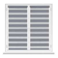 Рулонные шторы Msrolls Day Night Madrid B/O 733 Grey 0.95x1.70m фото №2 — интернет-магазин Desire.md