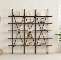 Etajeră Trendy Beylerbeyi Black/Walnut 160x160x26cm GTR000529 imaginea #2 — magazin online Desire.md