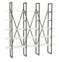 Etajeră Trendy Beylerbeyi Black/White 160x160x26cm GTR000530 imaginea #3 — magazin online Desire.md