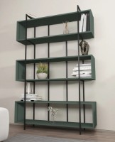 Etajeră Trendy Bruti Green/Black 120x180x29.6cm GTR006065