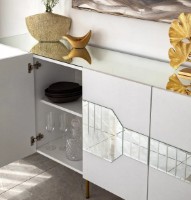 Dulăpior Trendy Milano White/Gold 180x80x40cm GTR001210 imaginea #2 — magazin online Desire.md