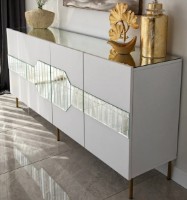 Dulăpior Trendy Milano White/Gold 180x80x40cm GTR001210 imaginea #3 — magazin online Desire.md