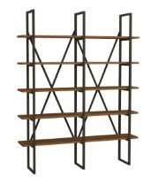 Etajeră Trendy Burgaz Black/Walnut 160x126x26cm GTR000523 imaginea #3 — magazin online Desire.md