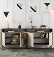 Dulăpior Trendy Milan Walnut/Travertin 180x78x35cm GTR006259 imaginea #2 — magazin online Desire.md