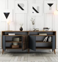 Dulăpior Trendy Milano Walnut/Anthracit 180x78x35cm GTR001175 imaginea #2 — magazin online Desire.md