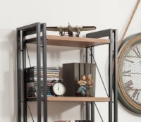 Etajeră Trendy Cosmo Penta Black/Pine Atlantic 180x60x35cm GTR000541 imaginea #2 — magazin online Desire.md