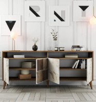 Dulăpior Trendy Milano Walnut/White Marble 180x78x35cm GTR001179 imaginea #2 — magazin online Desire.md