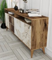 Dulăpior Trendy Milano Walnut/White Marble 180x78x35cm GTR001179 imaginea #3 — magazin online Desire.md