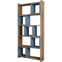 Etajeră Trendy Cutie Walnut/Blue 170x80x22cm GTR000442 imaginea #4 — magazin online Desire.md