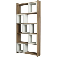 Etajeră Trendy Cutie Walnut/Cream 170x80x22cm GTR000443 imaginea #2 — magazin online Desire.md