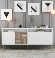 Dulăpior Trendy Milano White/Gold 180x77.6x35cm GTR001194