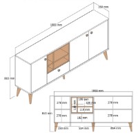 Dulăpior Trendy Napoli Anthracit 180x81x35cm GTR001188 imaginea #4 — magazin online Desire.md