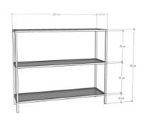 Etajeră Trendy D101 Gold 100x85x30cm GTR001684 imaginea #6 — magazin online Desire.md