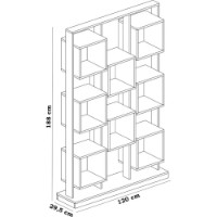 Etajeră Trendy Edge White/Black 188x120x29.5cm GTR006059 imaginea #3 — magazin online Desire.md